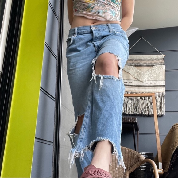 Free People Mid-Rise Jeans - Picture 3 of 4